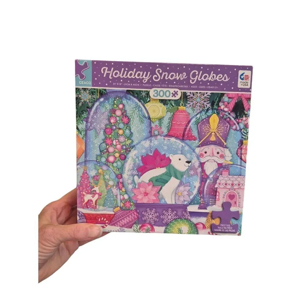 Ceaco Holiday Snow Globes 300 pc Jigsaw Puzzle